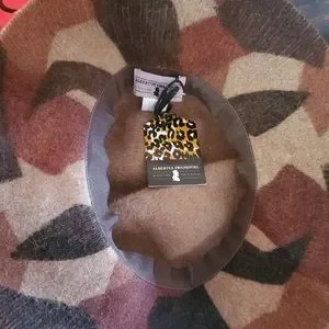 Albertus Swanepoel New York for Target Camo Hat Rabbit Hair Wool Blend Albertus Swanepoel for Target Brown Cloche Fuzzy Hat Wide  main image 4